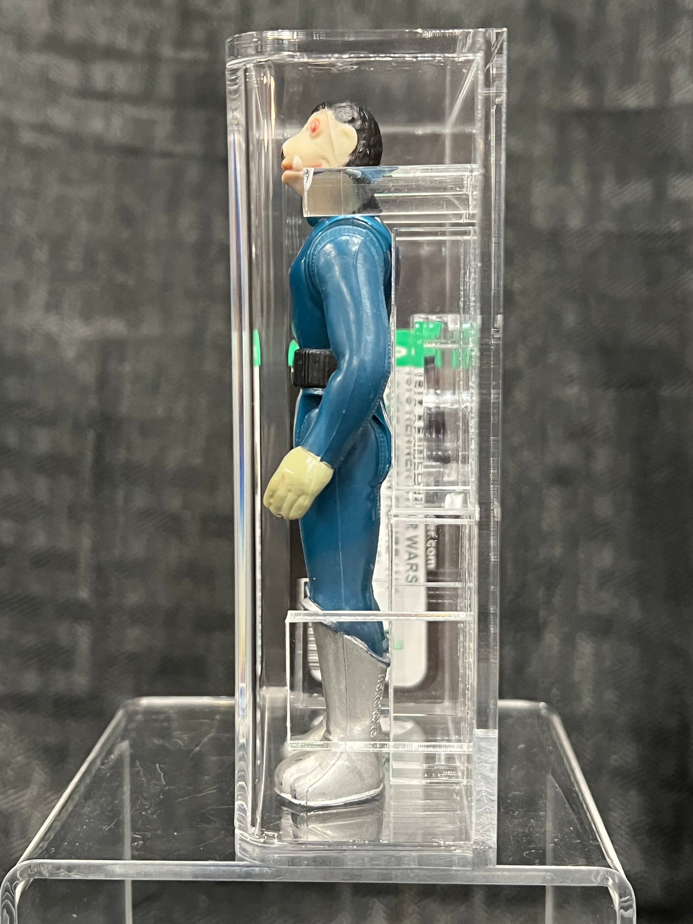 Vintage Star Wars Blue Snaggletooth AFA 80