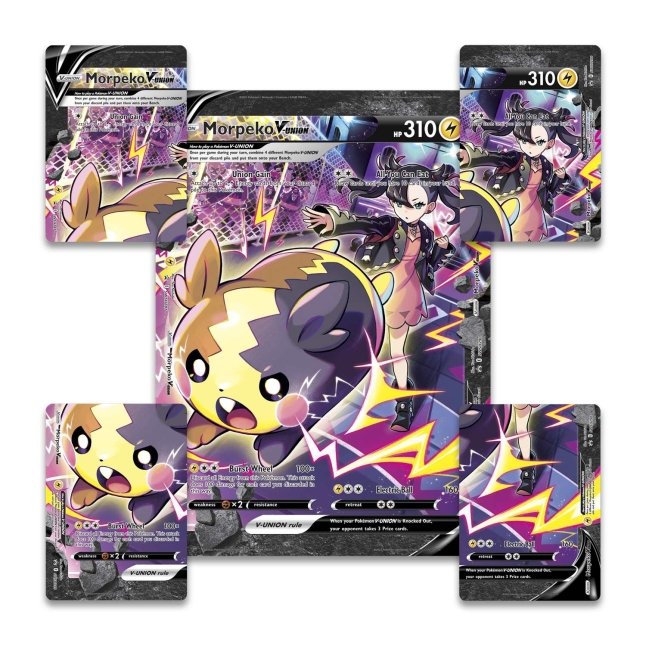 Pokemon Crown Zenith Morpeko V-Union Premium Playmat Collection