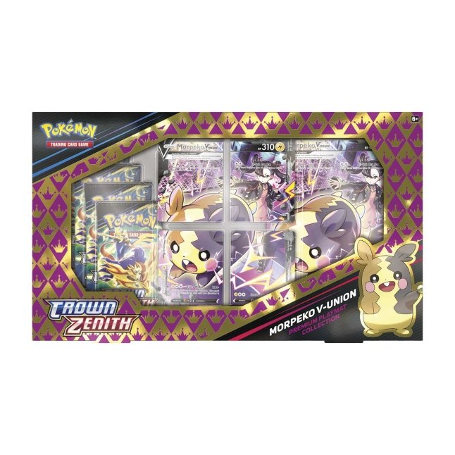 Pokemon Crown Zenith Morpeko V-Union Premium Playmat Collection